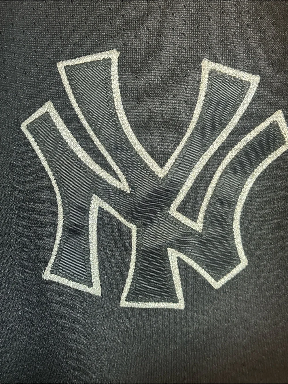 Vintage NY Yankees Majestic Jersey XL Black MLB Genuine Merchandise Baseball